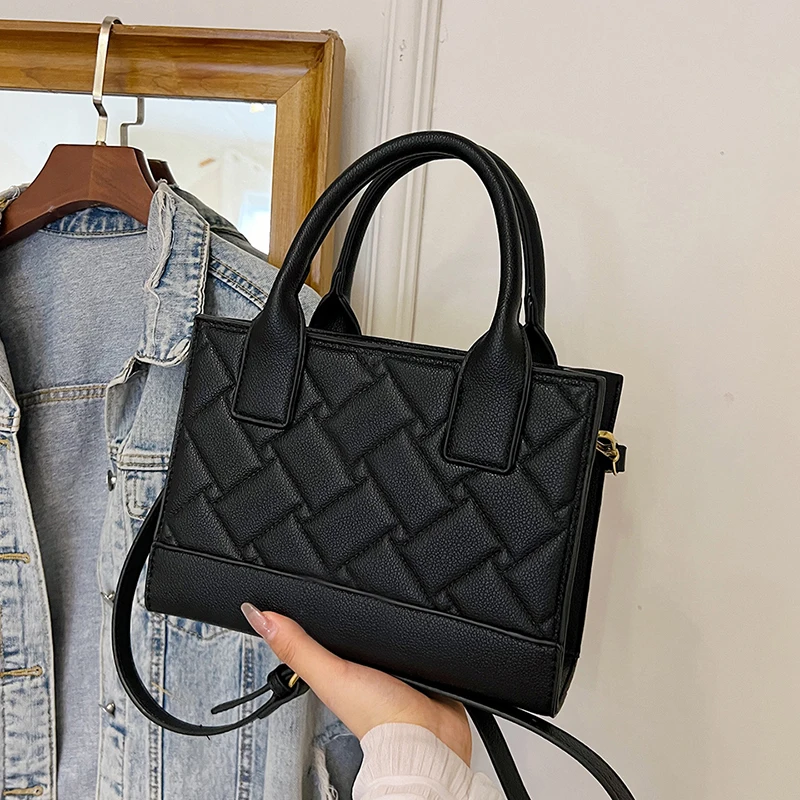 Women's K-G Colorful Splicing Chain Bag Shoulder Bag Fashion Ladies Zip Small Square Crossbody