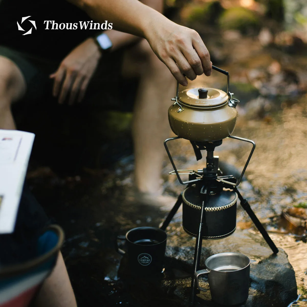 Thous Winds Camping Mini Portable Kettle Outdoor Tableware