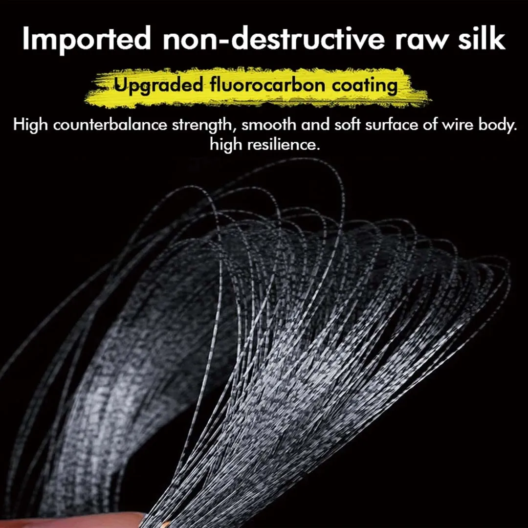 Zukibo 3000M Unsichtbare 3D-Angelschnur, Monofilament mit Fluorcarbon-Beschichtung, Nylon-Karpfenschnur für Angelausrüstung – Detail 6