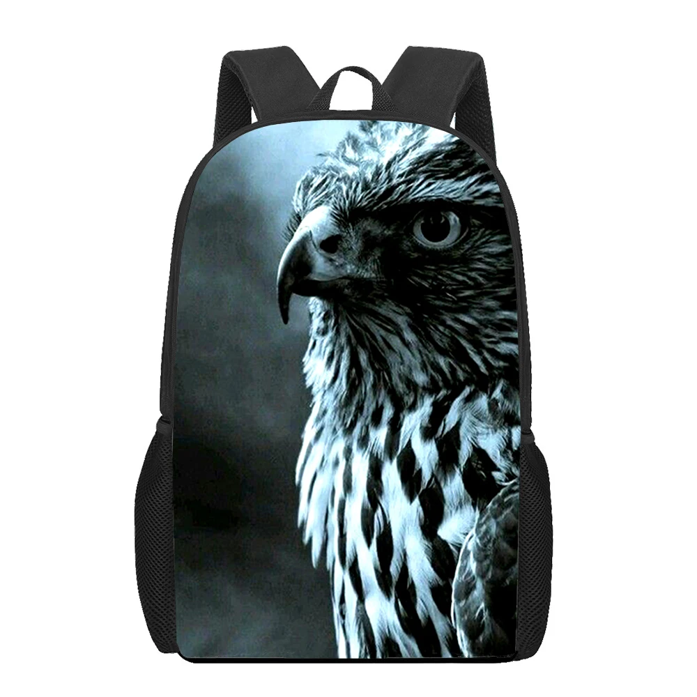 Eagle Painting School Bags For Girls Boys Print Multifunctional Kids Backpacks Women Students Book Bag Children Shoulder Bag