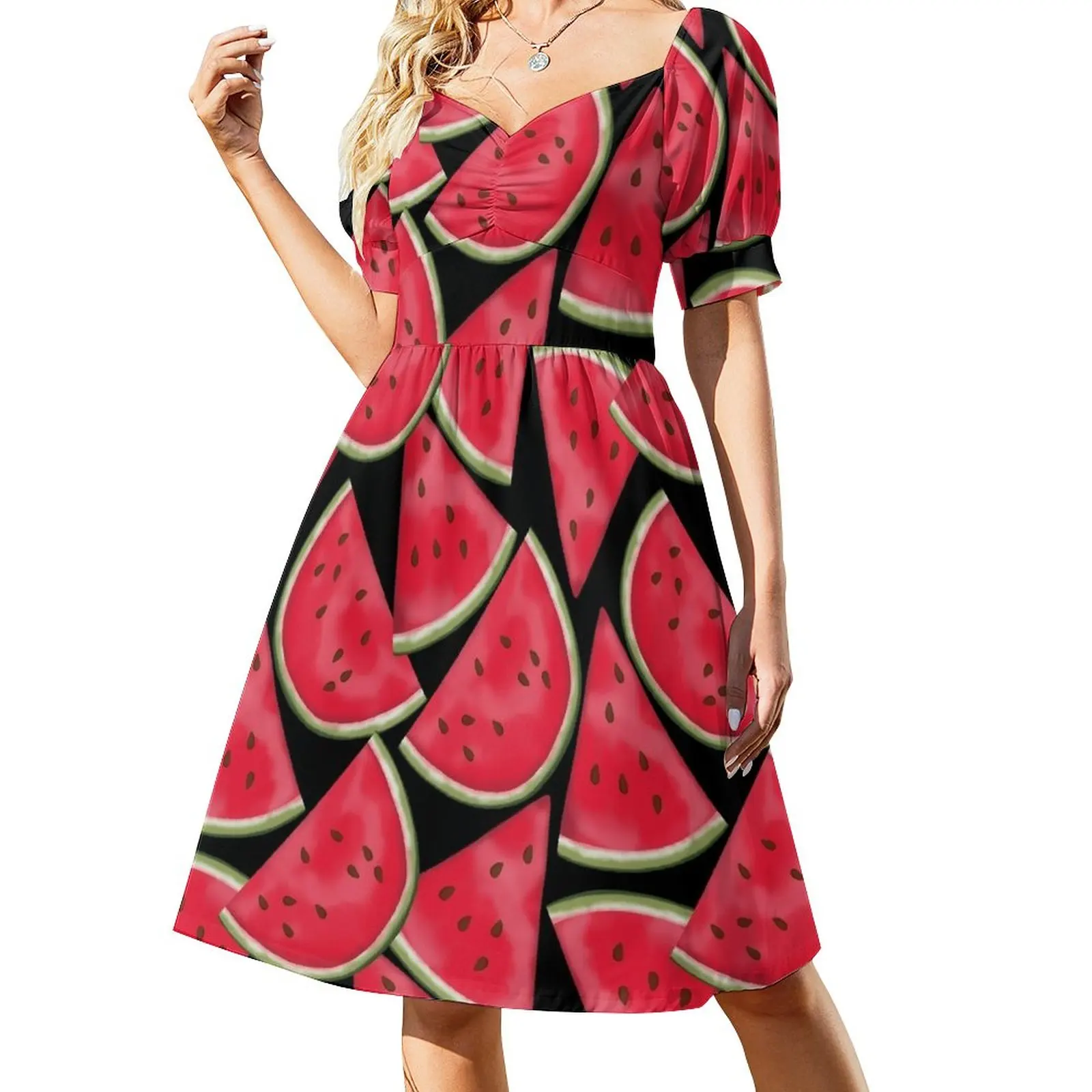 

Watermelon on black Dress sexy dress Dresses gala dresses for woman 2023