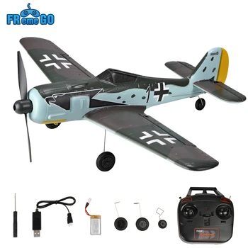 FW-190 RC 비행기 2.4G 4CH 402mm 윙스팬 RC 항공기, 원 키 곡예 RTF 전투기, 미니 워버드 RC 비행기, 장난감 선물