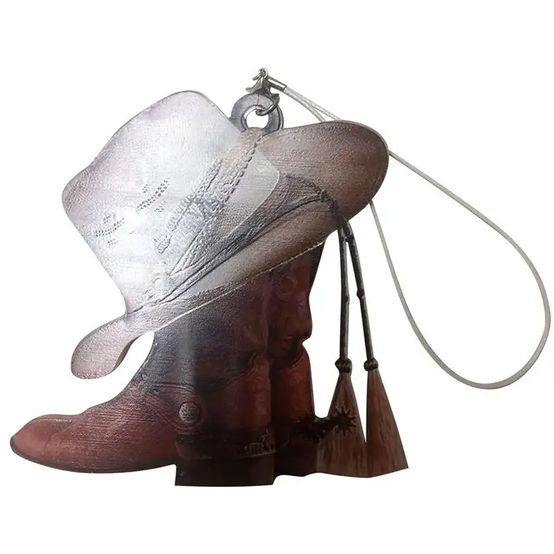 

Car Pendant Decor Ornament Car Mirror Suspension Decoration Car Hangings Rear View Mirror Accessories Auto Interior Cowboy Boots