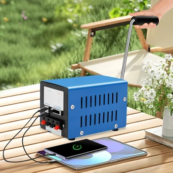20W Manual Hand Crank Generator Portable Emergency USB Charging Generator for Travel Camping Survial 1