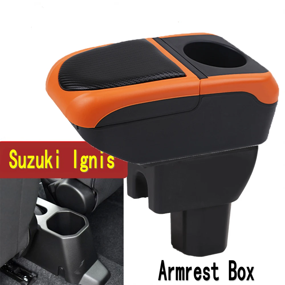

Подлокотник для автомобиля Suzuki lgnis, внутренние детали, центральная консоль, подлокотник для хранения с USB