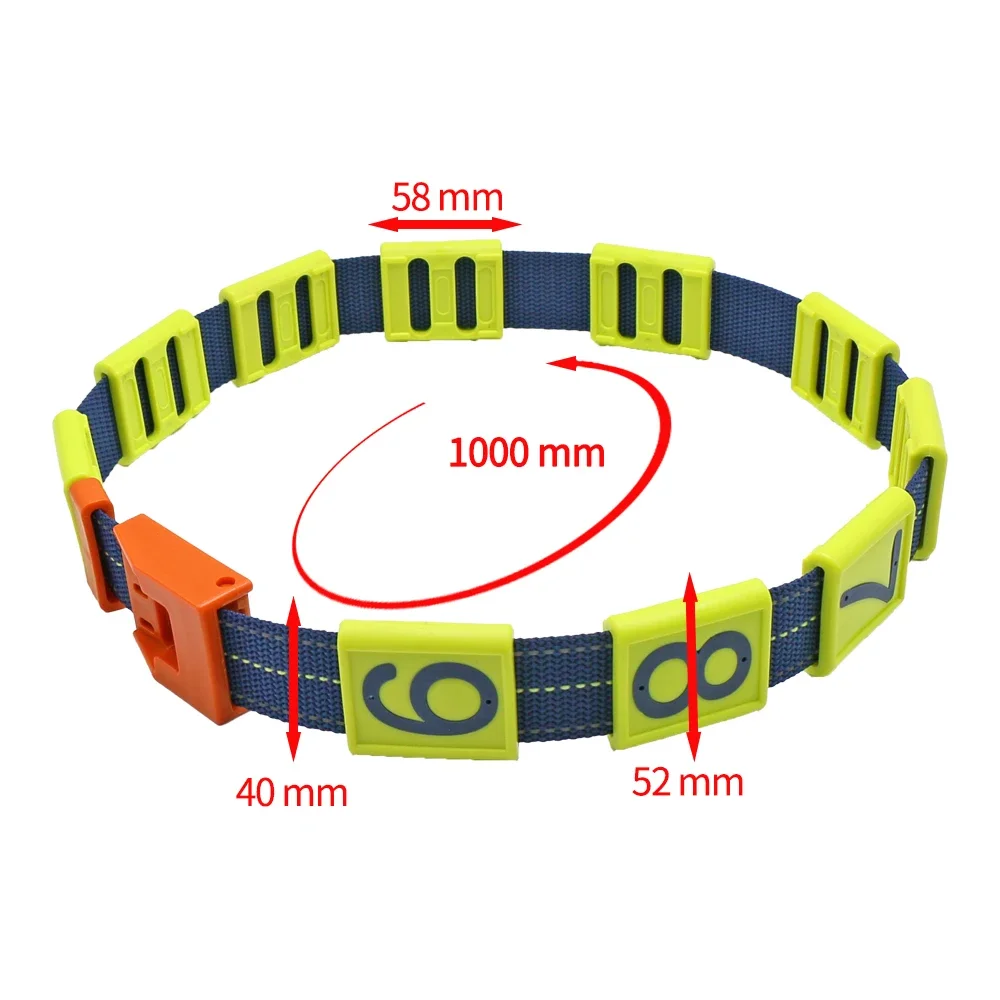 1PCS Cow Collar Reflective Plastic Number Tags Adjustable Neck Straps for Cattle Herd Management No.0-9 Reflective Neck Strap