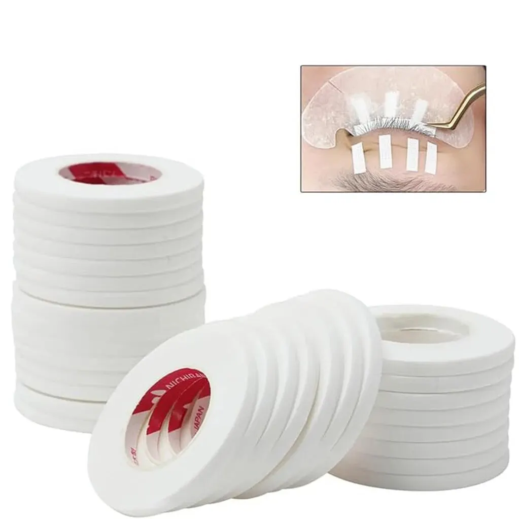 4mm Width Eyelash Extension Tape Makeup Breathable Anti-allergy Easy to Tear Micropore Tape Professional Lashes eyelash extension tape