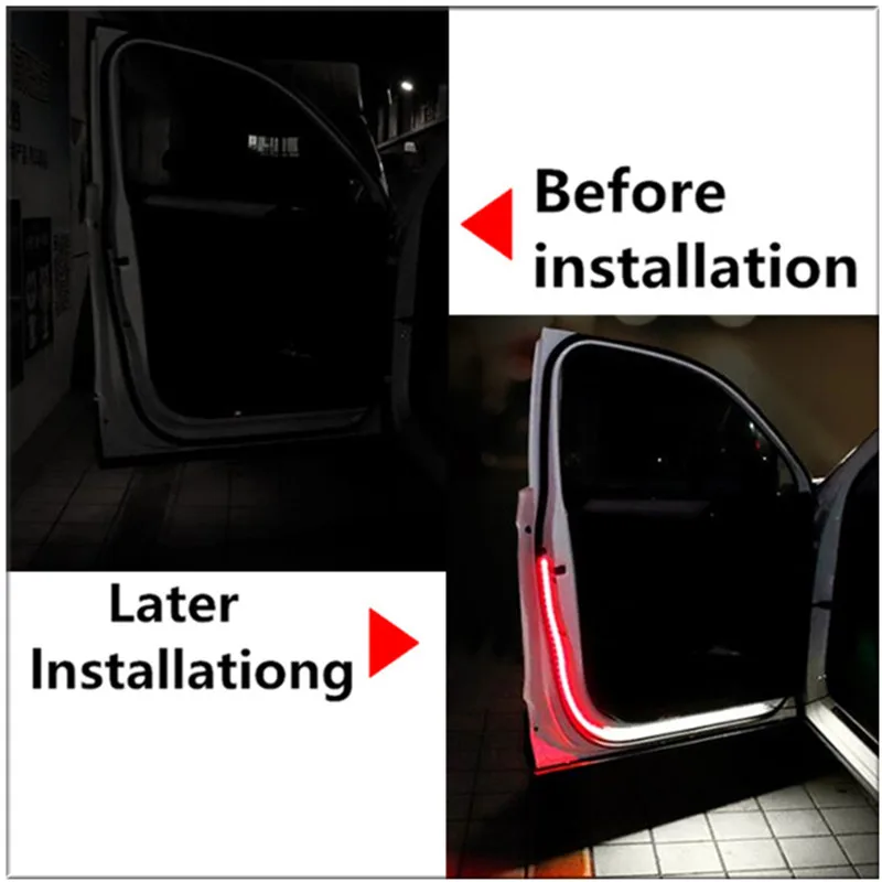 Kaufe 4 stücke Universal LED Auto Öffnung Tür Sicherheit Warnung