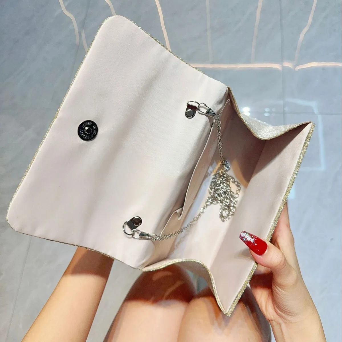 cross-border hot style retro diamond bow handbag Celebrity Dinner Daily Metal Chain Shoulder Crossbody Bag