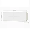 220V Electric Towel Warmer White Clothes Towels Dryer Towel Rack Rail Constant Temperature 2