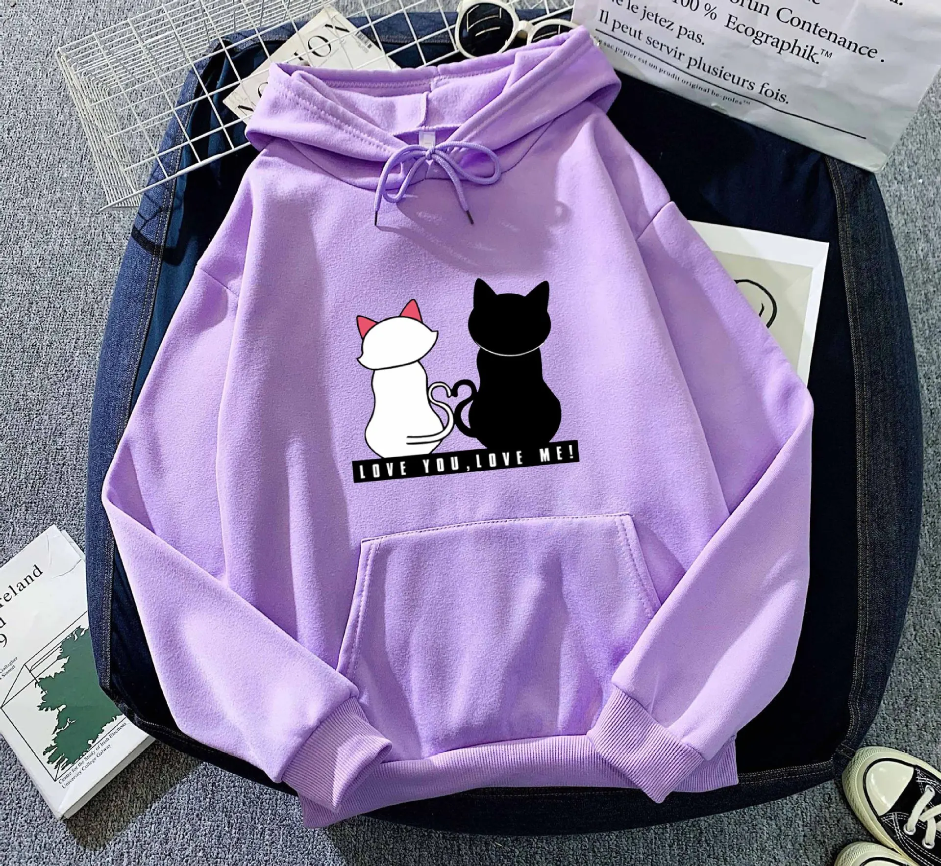 

New Fashion Harajuku Winter Hoodie Women Loose Korean Style Sweatshirt Autumn Streetwear Couple Hoodies Pullovers