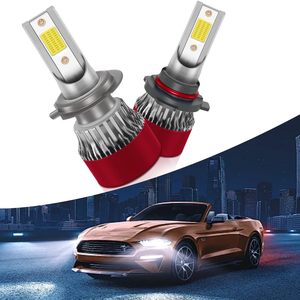 36000LM Car Headlight H4 H7 H1 LED H8 H9 H11 HB4 HB3 9005 9006 H13 9007 6000K Auto Light Bulbs with Fan Cooling Canbus Lamp