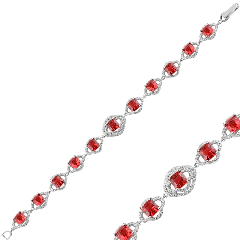 

Silver 925 Sterling Zircon Cubic Zirconia Bracelet
