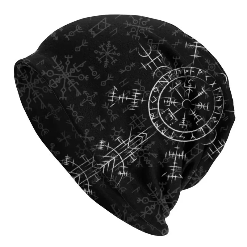 

Vegvisir Skullies Beanies Caps Unisex Bonnet Winter Warm Knit Hat Men Women Vikings Valhalla Beanie Hats Outdoor