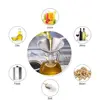 Wide Mouth Stainless Steel Funnel Spice Cooking Oil Filter Kitchen Tool Strainer with Handle Oil Spill Filter Funnel 5