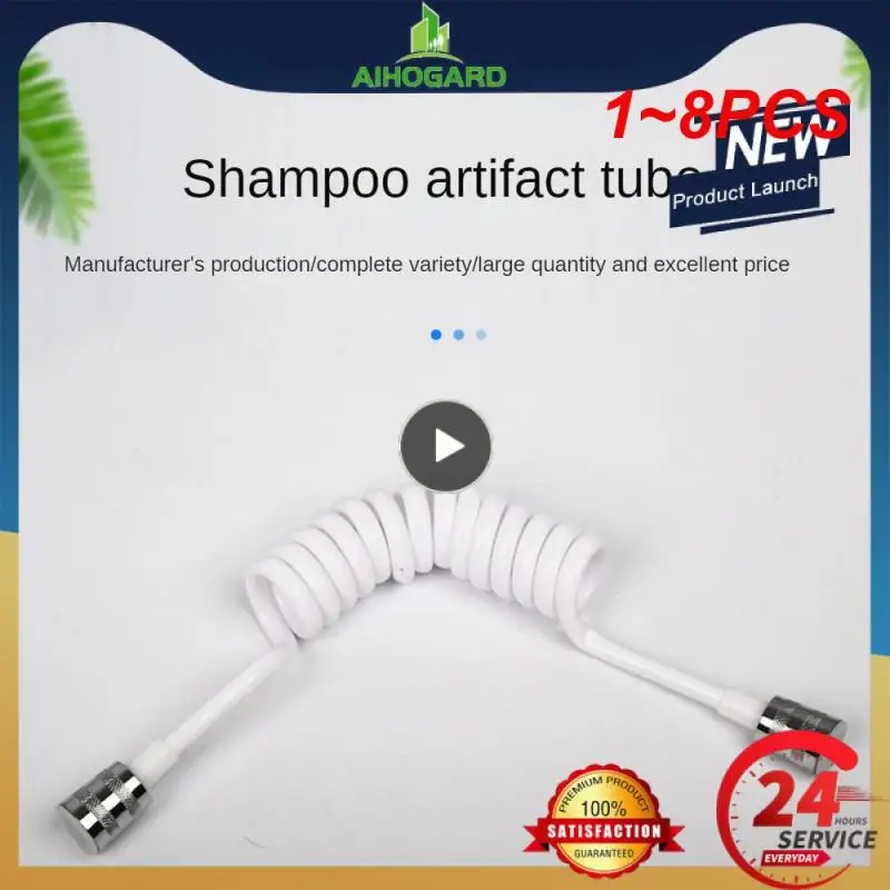 

1.5m/2mTelephone Line Shower Hose Plastic Water Toilet Bidet Sprayer Hoses Flexible Spring Shower Head Tube Bathroom Accessories