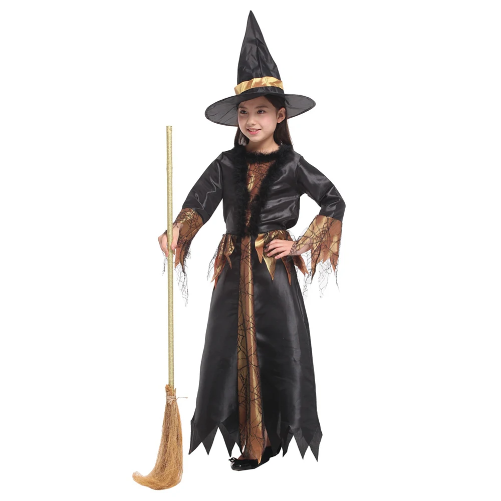 Cosplay Costume Umorden Child Kids Witch Costume Girls Halloween Purim Carnival Party Mardi Gras Fantasia Fancy Dress Cosplay