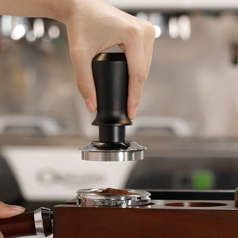 Tamper À Café En Métal Outil De Sabotage Portable En Acier Inoxydable Avec Manche En Bois