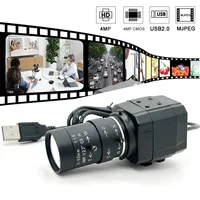 2K 4MP PC Webcam HD 2.8-12mm/5-50mm Varifocal Manual Zoom Lens 4.0 Millionpixels 30fps 2560x1440 MJPG UVC OTG High Speed USB Cam 2