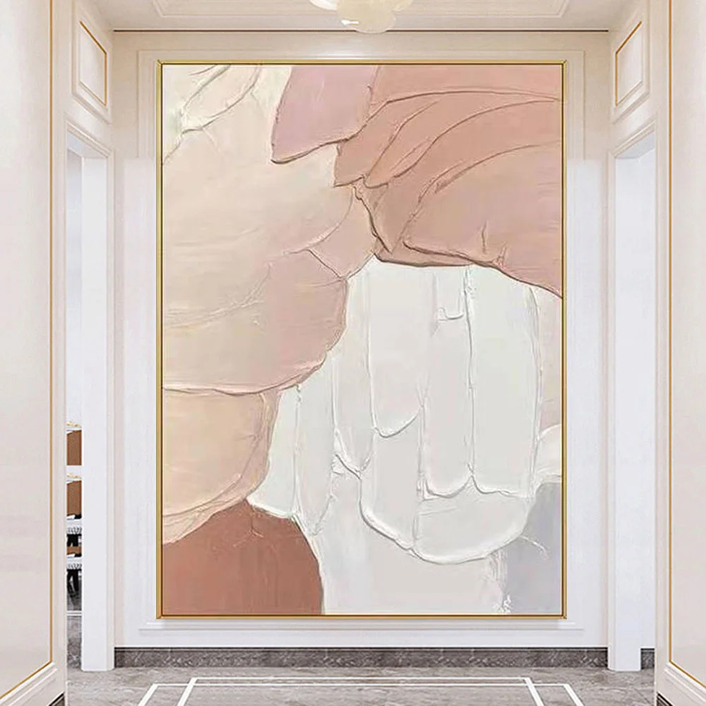

Pure Handmade Canvas Oil Painting Abstract Modern Fashion Minimalist Wall Art Living Room Bedroom Porch Poster-Room Decoration