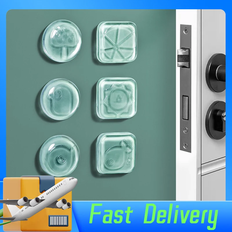 

Door Stopper Anti-collision Pad Silicone Handle Self Adhesive Mute Anti-Shock Protection Pad Home Improvement Wall Protector