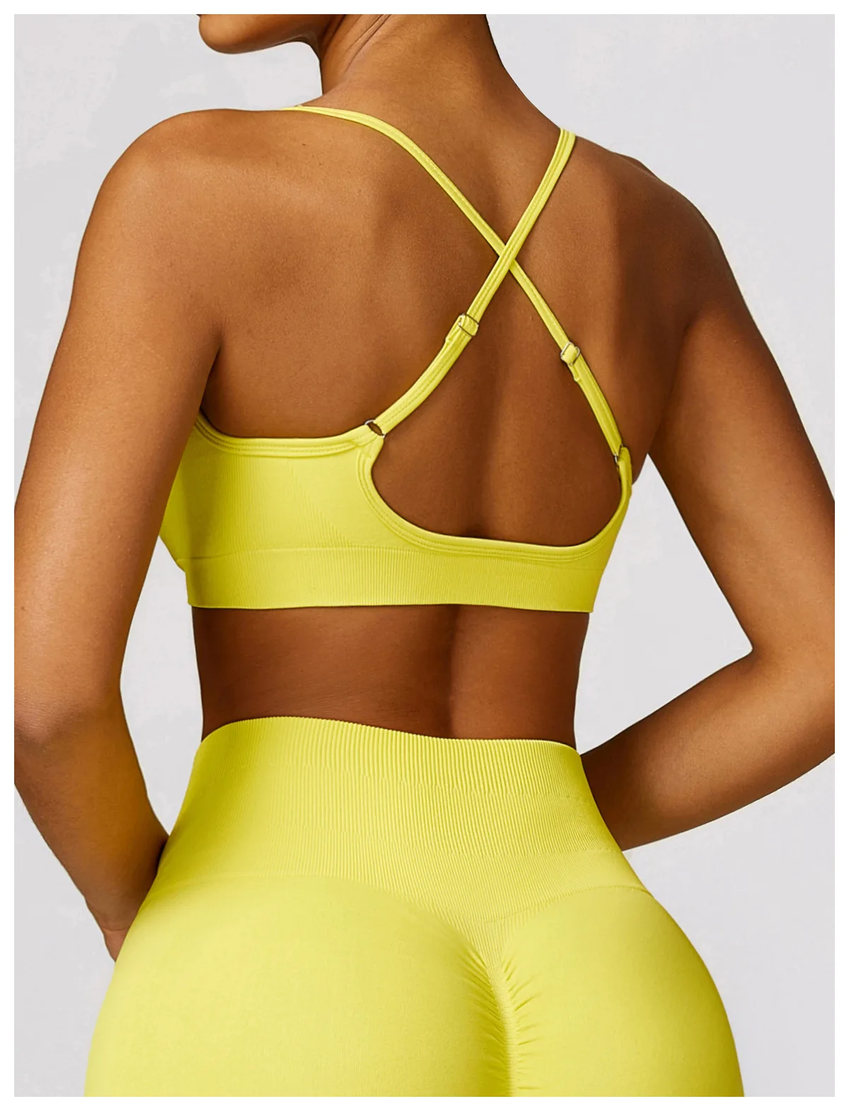 Women Cross Strap Sports Bra Top Women Push Up Seamless Sport Bra Yoga Gym Crop Top Brassiere Fitness Sport Bra Breathable Bras