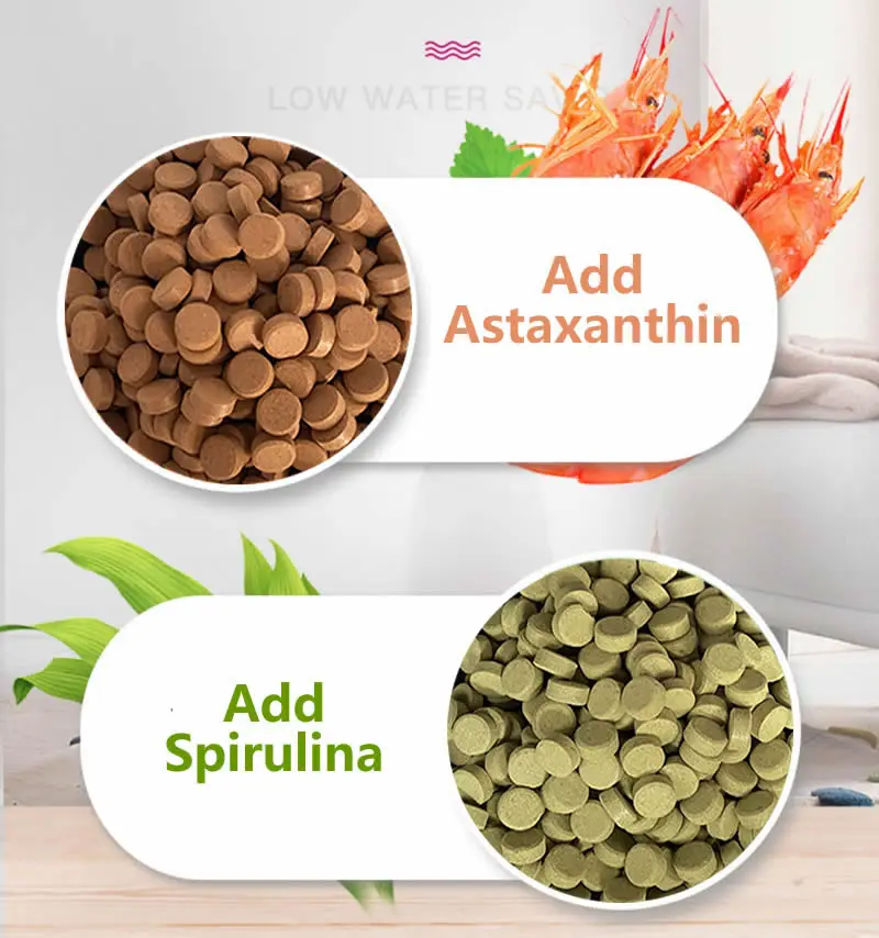 50PCS Astaxanthin Aquarium Fish Tank Tablet Pills Tablets Natural Safe