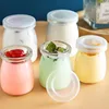 Yogurt Pudding Glass Jar Mini Mousse Drinking Bottle with Lid High Temperature Resistant Homemade Juicing Milk Storage Container 2