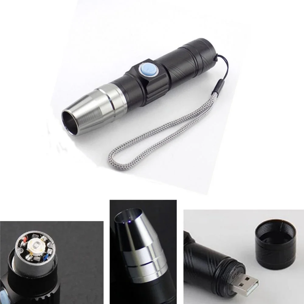

USB charging 365 Led ultraviolet flashlight can be used for money verification facial mask cosmetics fluorescent detection