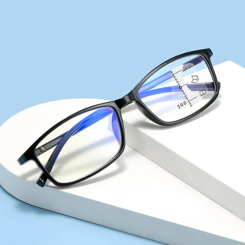 

Anti-blue Light Multifocal Reading Glasses for Men Women Progressive Near Far Eyewear Ultralight Sports Farsight Eyeglasses TR90