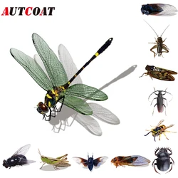 AUTCOAT – autocollant de voiture créatif 1 pièce, décoration pour moto, insectes volants Cool, criquet, libellule, abeille, accessoires Automobiles 