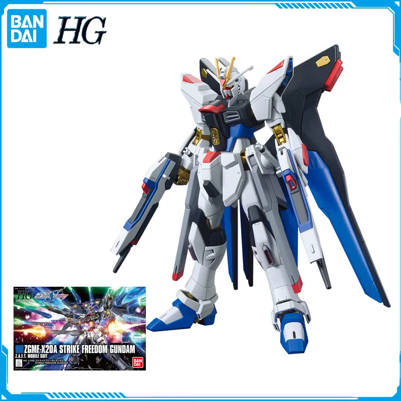 

In Stock Bandai HG 1/144 Gundam ZGMF-X20A Strike Freedom Revive Original Anime Figure Model Toys Action Figures Collection Doll