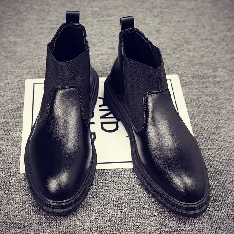 

Casuales Chelsea Boots Leather Shoes for Men Ankle Boots for Men Casual Shoes for Men Werkschoenen Luxury Brand Chaussure Homme