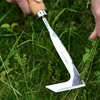 Multifunction rack Weeder Crevice Weeding Tool Stainless Steel Manual Garden Lawn Weeder Beech Handle Gardening Tool 4