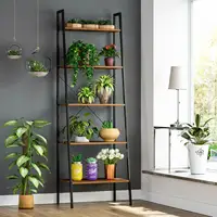 Homfa Industrial Bookcase with 5 Shelves Library Shelf 4