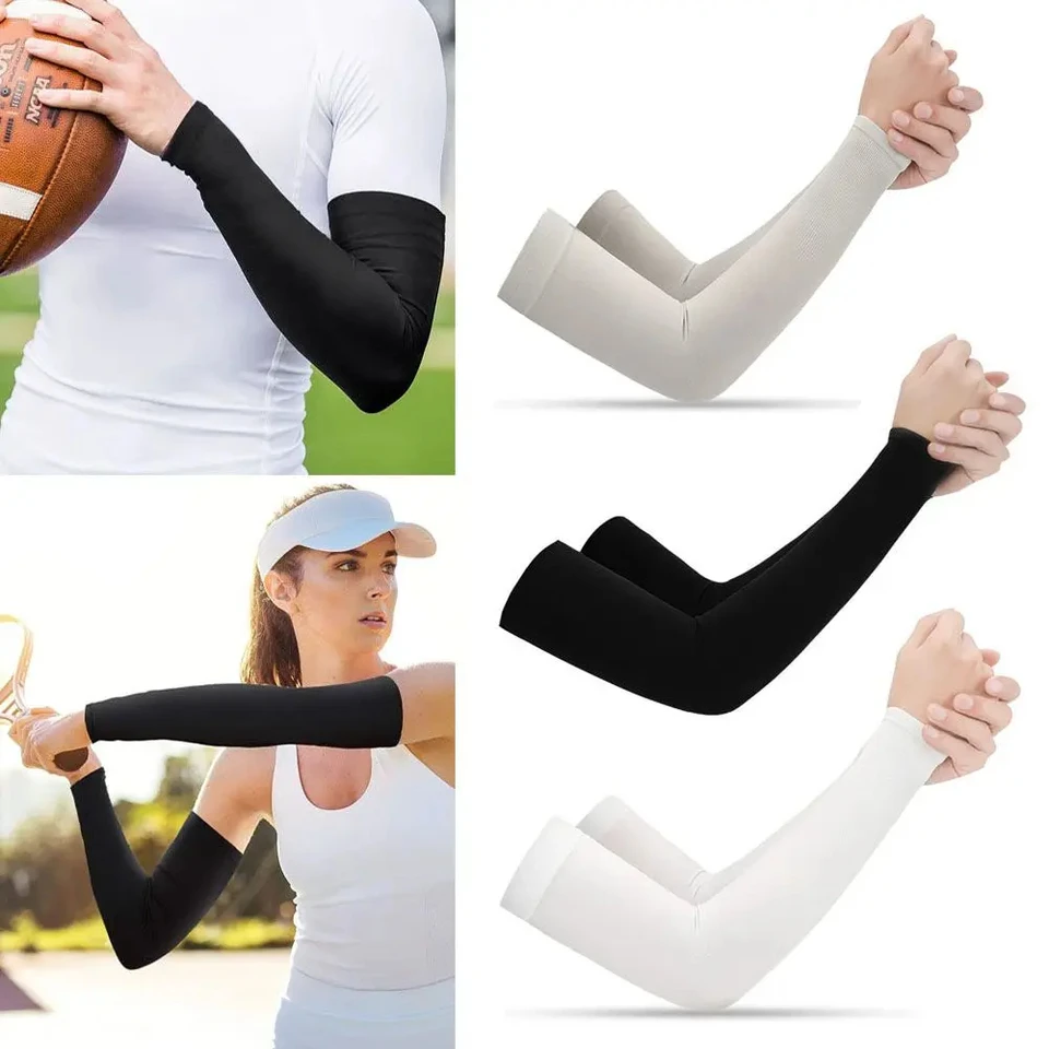 Maniche Lunghe Protezione Solare Donna | Fresche In Fibra Modal | Anti UV | Senza Dita | Per Golf, Corsa, Equitazione | Taglia Unica - 4