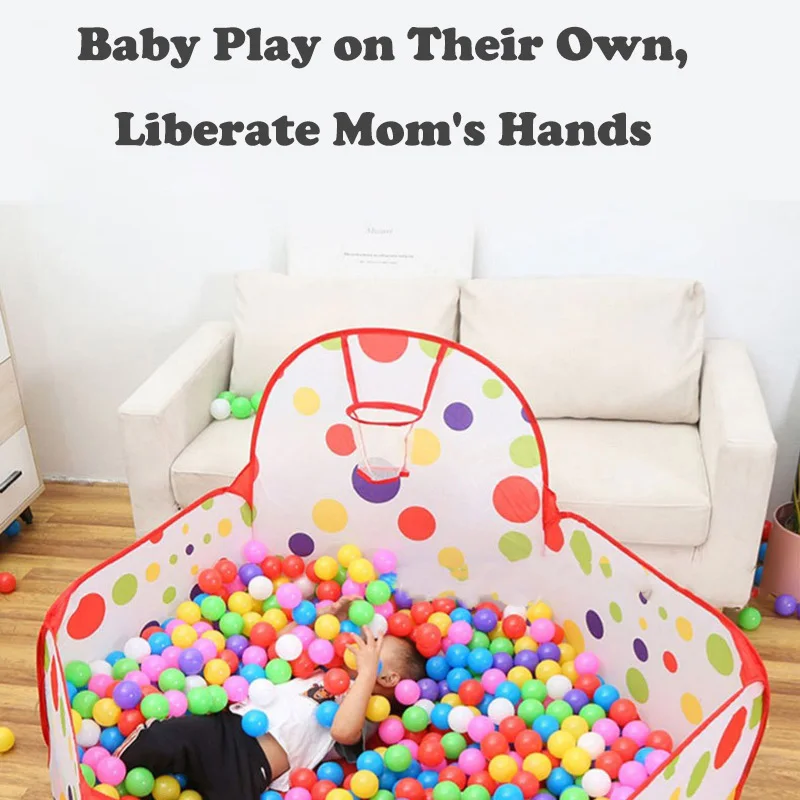 Portable Inflatable Toys Ocean Ball Pool Cartoon Ball Pit Playground Playpen Baby Pool Balls Toy Sports Children's Pool Balls 4