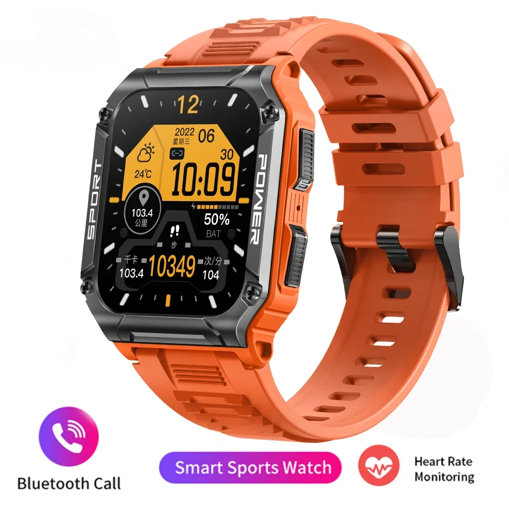 

For Huawei FullTouch Smart Watch Men for Android Xiaomi Blood Pressure Oxygen Fitness Watch 5 Atm Waterproof Military SmartWatch