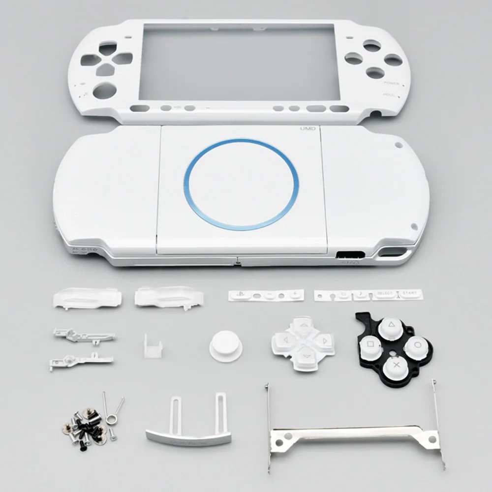 OSTENT Funda de reparación de carcasa completa + botones de repuesto para  consola Sony PSP 1000 Color Negro