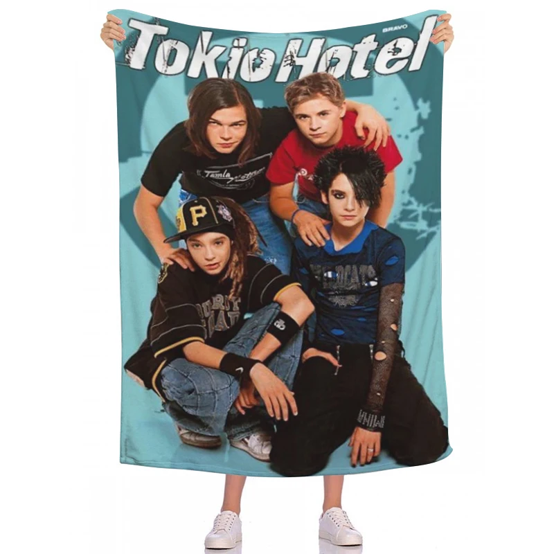 

Bed Blanket Tokio Hotel Throw Blankets and Blankets & Throws Plaid on the Sofa Bedspread Anime Bedspreads Summer Double Baby Nap