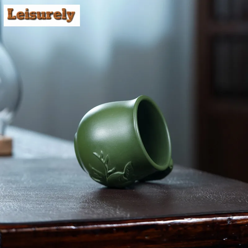 180ml Yixing Purple Clay Peach Coffee Mug Zen Milk Cup Afternoon Tea Mug Wine Beer Bottle Office Water Cup Tea Services Gift