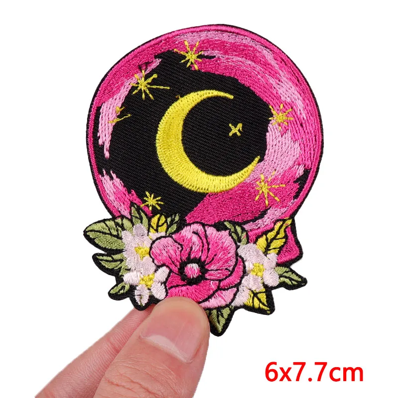 Blumen Igel Patches auf Kleidung Tier Patch DIY bestickt Patch Eisen auf Patches für Kleidung Cartoon Nähen Aufkleber Abzeichen – Detail 5
