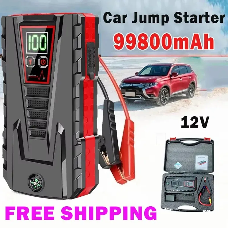 2025 Nuovo avviamento di emergenza per auto 99800mAh 5000A | 12V per Benzina/Diesel | Power Bank/Protezione intelligente - immagine 2