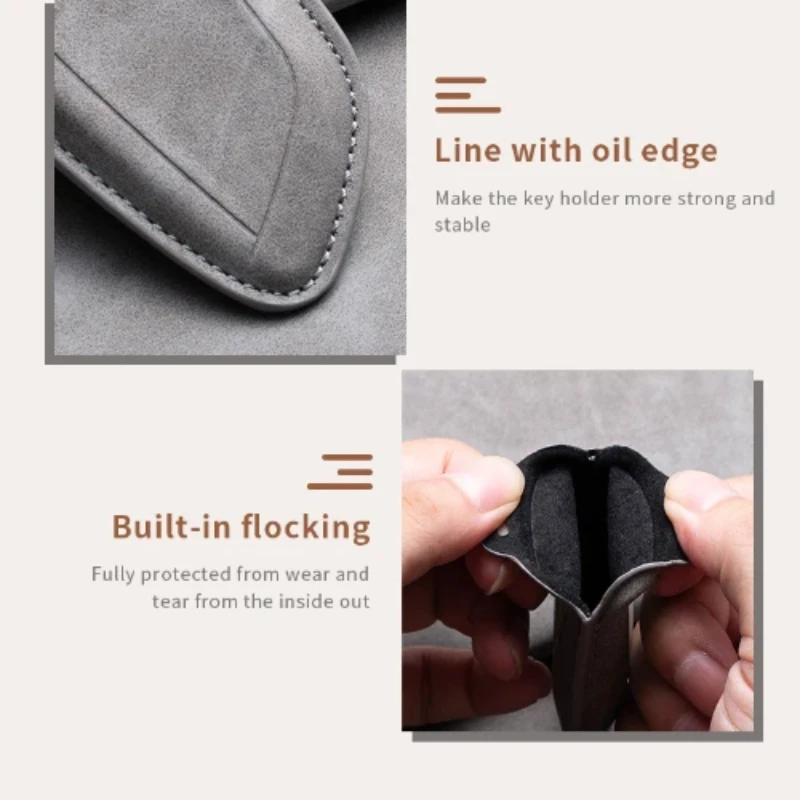 Leather Car Remote Key Case Cover Shell for Chery Jetour Dashing X-1 Plus DTC IDM Auto Key Fob Protection Keychain key case key case cover car key shell remote control case cover