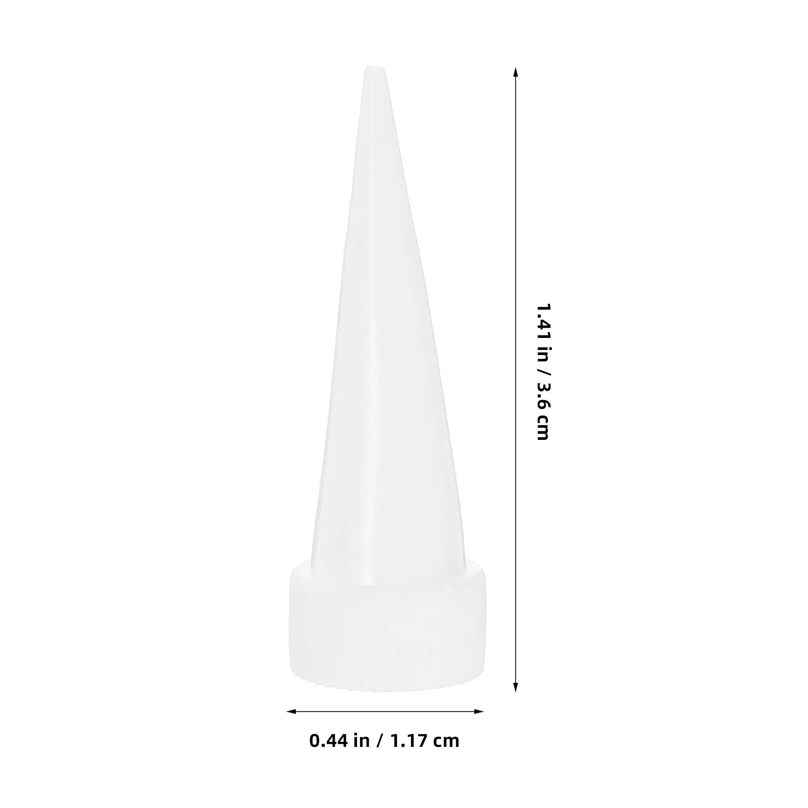 100Pcs 정밀 접착제 팁 코킹 노즐 세트 좁은 공간을 위한 플라스틱 유연한 코킹 어플리케이터 외부 벽 정확한 작업용