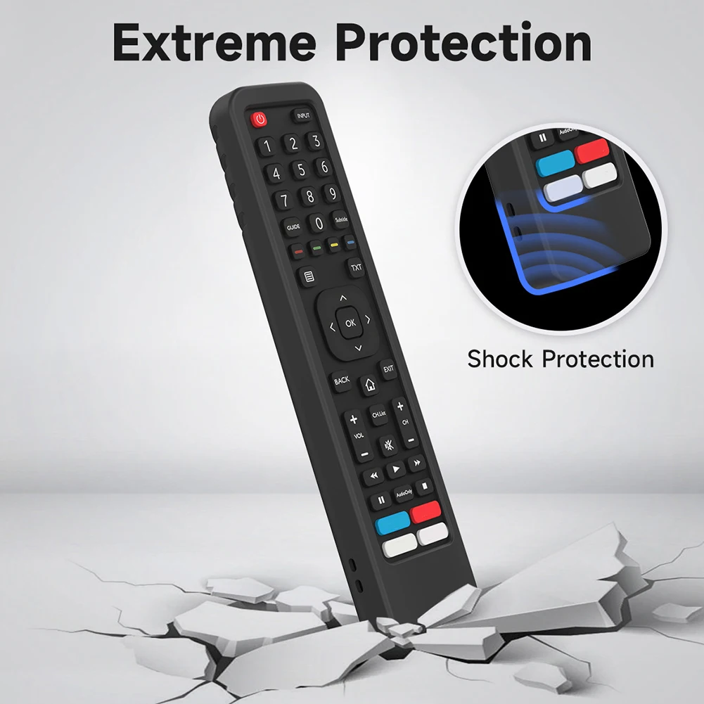 Silicone Remote Control Cover Case Anti Lost Remote Control Protector Replacement Accessories for Hisense EN2B27 EN2A27 EN2BF27H