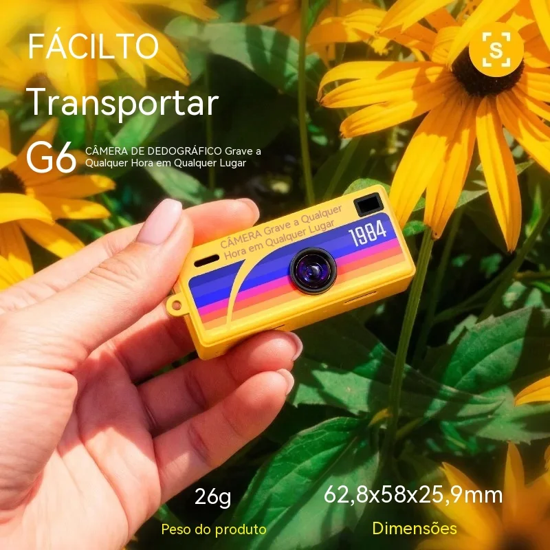 미니 카메라 열쇠고리 G6 HD 1080P 화면 탑재 휴대용 레트로 CCD 디지털..