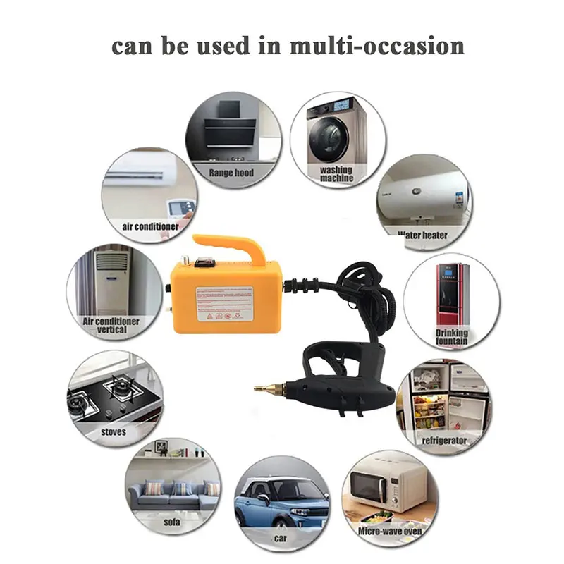 220V EU plug 2600W Household Electric Steam Cleaner 2600W Portable Handheld Steamer Car Kitchen Brush Cleaning Machine 4