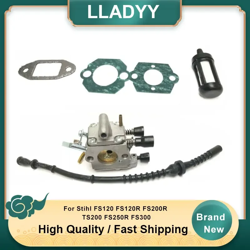 Carburatore Tubo Del Carburante Kit Per Stihl Fs120 Fs120R Fs200R Ts200 Fs250R Fs300
