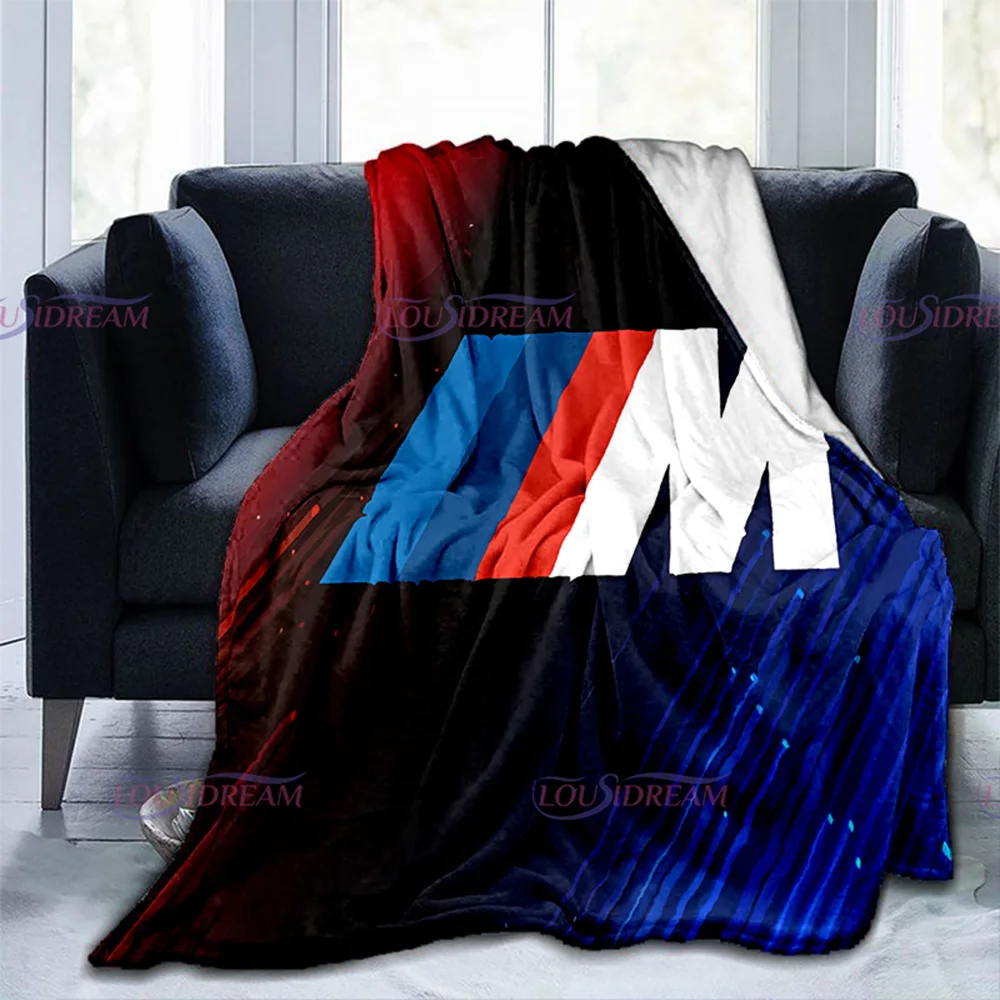 

Racing Car Logo Pattern Flannel Blanket Soft Plush Household Bed Sofa Flannel Blanket Winter Warm Bedspreads Sheets Fans Gift